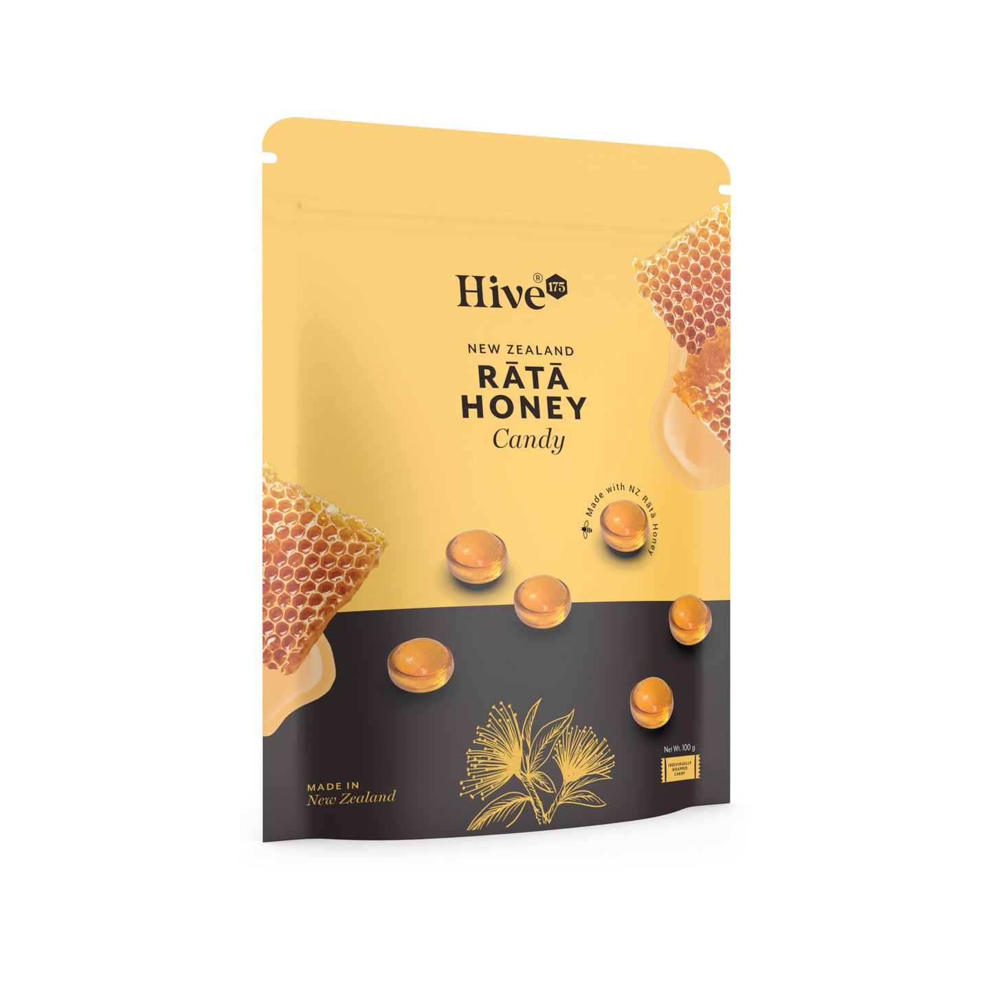 HVRAC - Hive 175 Rata Honey Candy 100g Bag