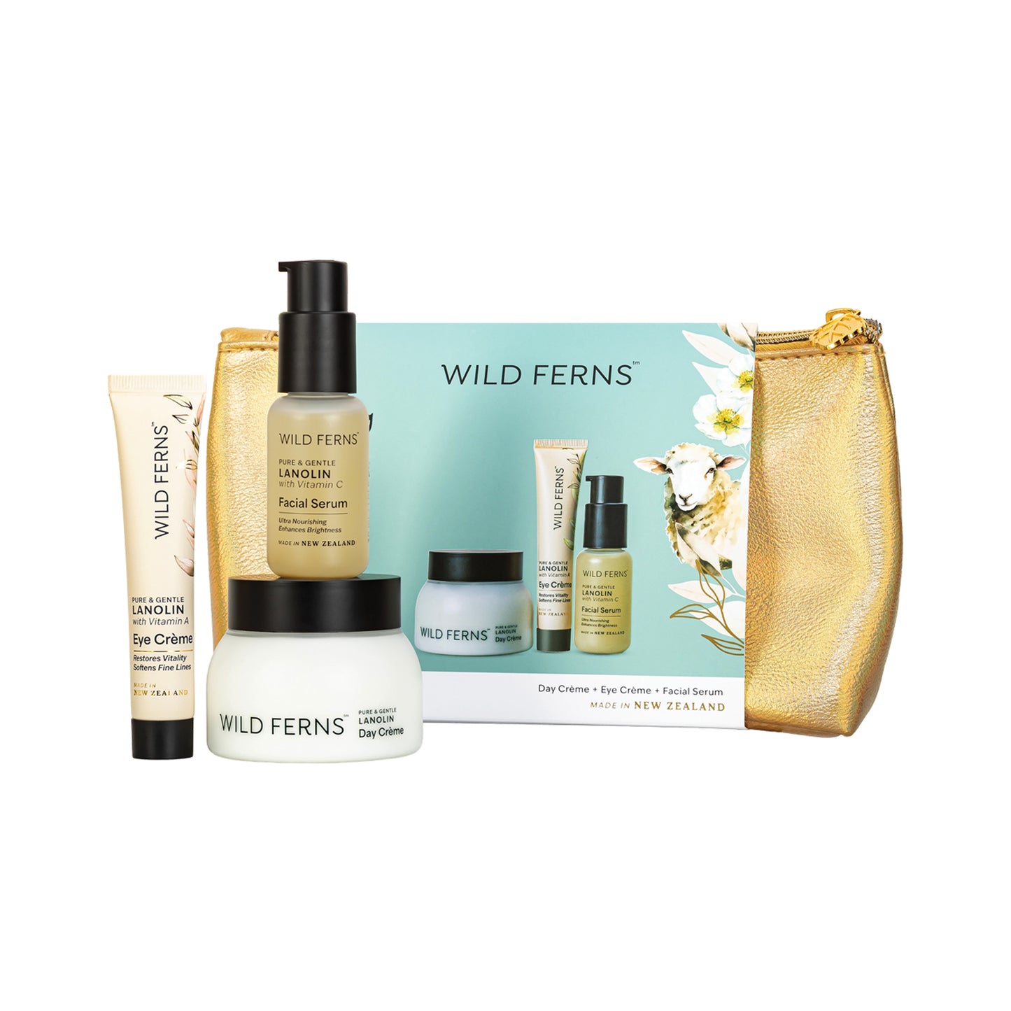 LNCBDR - Lanolin Cosmetic Bag Set - Daily Renewal
