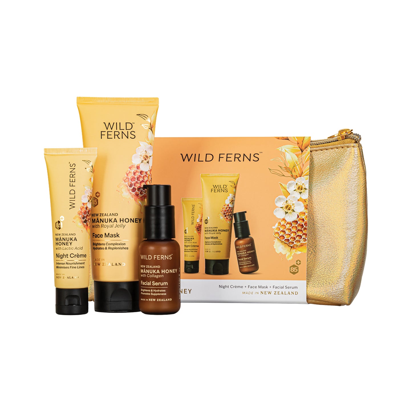 MHCBRG - Manuka Honey Cosmetic Bag Set - Radiant Glow